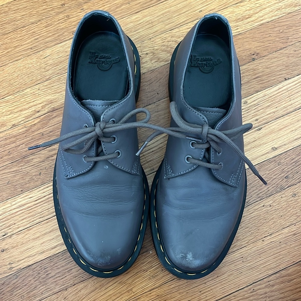 Dr martens grey oxfords 39